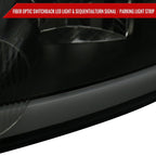 2006-2013 Chevrolet Impala / 2014-2016 Impala Limited / 2006-2007 Monte Carlo Switchback Sequential LED Bar Headlights (Matte Black Housing / Smoked Lens)