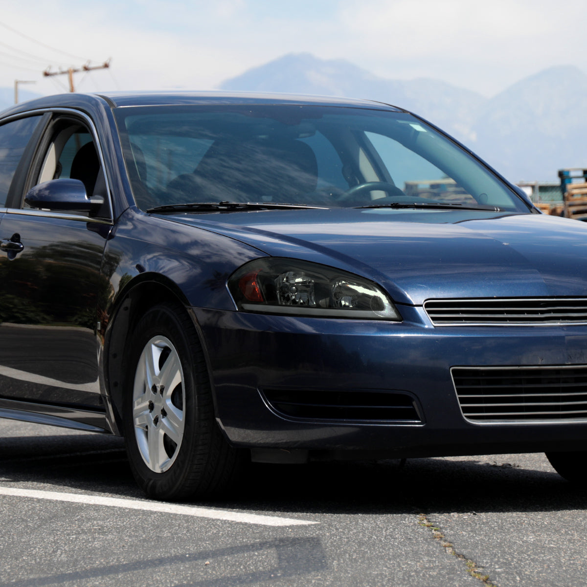 2006-2013 Chevrolet Impala / 2014-2016 Impala Limited / 2006-2007 Monte Carlo Switchback Sequential LED Bar Headlights (Matte Black Housing / Smoked Lens)