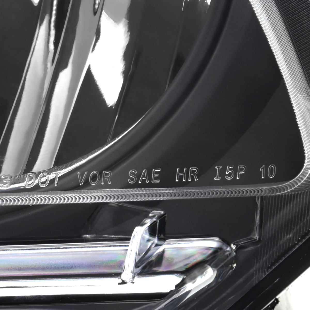 2010-2014 Ford Mustang S197 Factory Style Headlights (Matte Black Housing / Clear Lens)