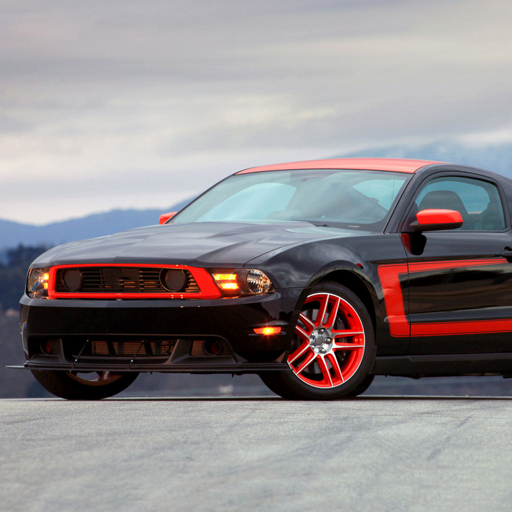 2010-2014 Ford Mustang S197 Factory Style Headlights (Matte Black Housing / Clear Lens)