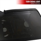 1999-2004 Ford Mustang New Edge Factory Style Headlights w/ Amber Reflectors (Chrome Housing / Smoked Lens)