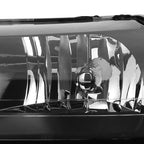 1999-2004 Ford Mustang New Edge Factory Style Headlights w/ Amber Reflectors (Matte Black Housing / Clear Lens)