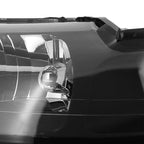 1999-2004 Ford Mustang New Edge Factory Style Headlights w/ Amber Reflectors (Matte Black Housing / Clear Lens)