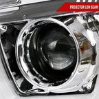 2011-2014 Dodge Charger LD Dual LED U-Bar Projector Headlights (Chrome Housing / Clear Lens)