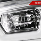 2011-2014 Dodge Charger LD Dual LED U-Bar Projector Headlights (Chrome Housing / Clear Lens)