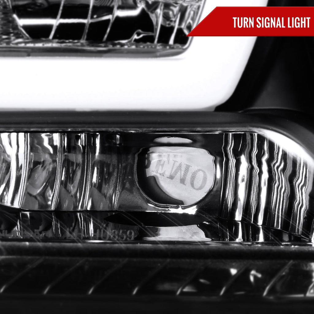 2011-2014 Dodge Charger LD Dual Halo Projector Headlights (Matte Black Housing / Clear Lens)