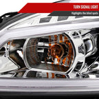 2006-2013 Chevrolet Impala / 2014-2015 Impala Limited / 2006-2007 Monte Carlo LED Bar Projector Headlights (Chrome Housing / Clear Lens)