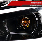 2006-2013 Chevrolet Impala / 2014-2015 Impala Limited / 2006-2007 Monte Carlo LED Bar Projector Headlights (Jet Black Housing / Clear Lens)