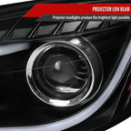 2006-2013 Chevrolet Impala / 2014-2015 Impala Limited / 2006-2007 Monte Carlo LED Bar Projector Headlights (Matte Black Housing / Clear Lens)
