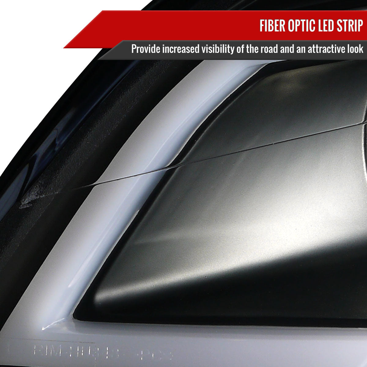 2006-2013 Chevrolet Impala / 2014-2015 Impala Limited / 2006-2007 Monte Carlo LED Bar Projector Headlights (Matte Black Housing / Clear Lens)