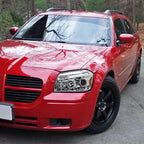 2005-2007 Dodge Magnum Dual Halo Projector Headlights (Chrome Housing / Clear Lens)