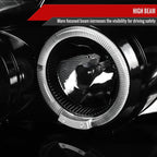 2005-2007 Dodge Magnum Dual Halo Projector Headlights (Jet Black Housing / Clear Lens)