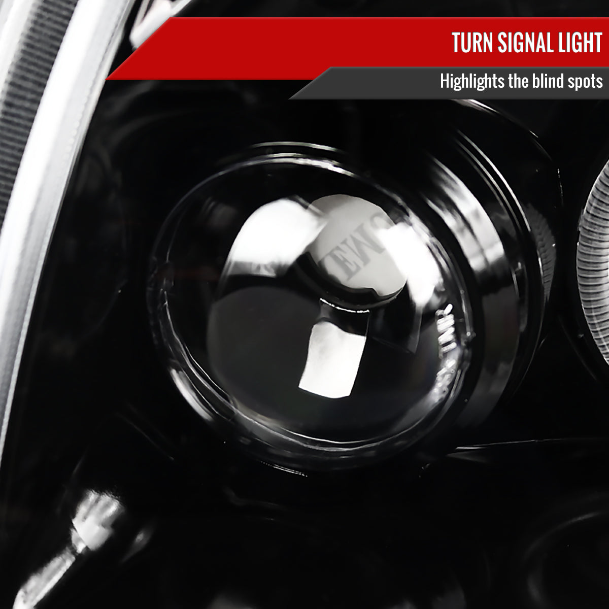 2005-2007 Dodge Magnum Dual Halo Projector Headlights (Jet Black Housing / Clear Lens)