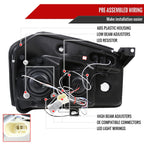 2005-2007 Dodge Magnum Dual Halo Projector Headlights (Glossy Black Housing / Smoked Lens)