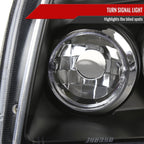 2005-2007 Dodge Magnum Dual Halo Projector Headlights (Matte Black Housing / Clear Lens)