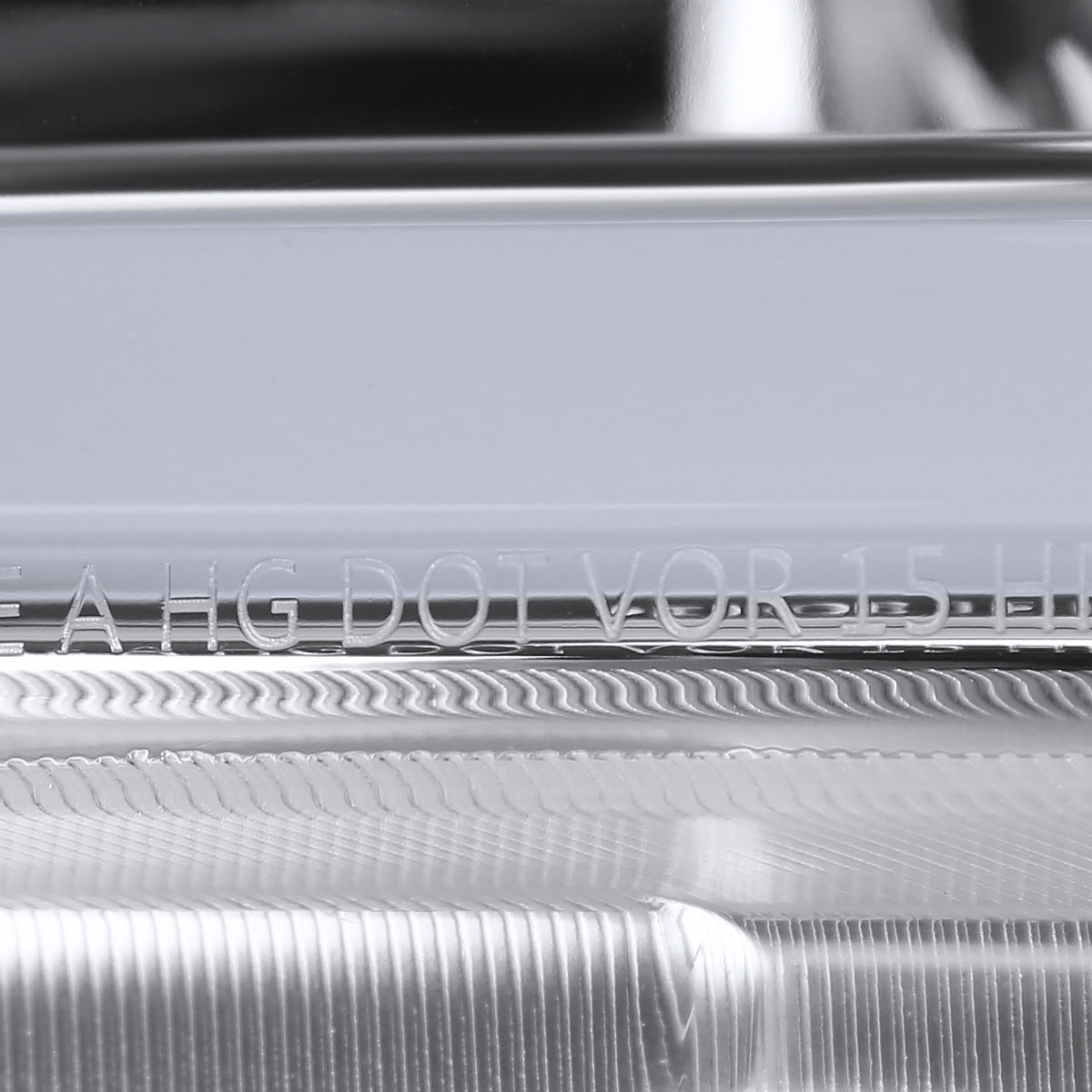 2015-2017 Ford Mustang S550 / 2018-2020 Mustang Shelby LED Bar Xenon HID Projector Headlights (Chrome Housing / Clear Lens)