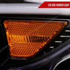 2015-2017 Ford Mustang S550 HID-Type LED Sequential Turn Signal Projector Headlights (Jet Black Housing / Clear Lens)