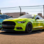 2015-2017 Ford Mustang S550 HID-Type LED Sequential Turn Signal Projector Headlights (Jet Black Housing / Clear Lens)