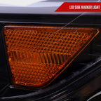 2015-2017 Ford Mustang S550 HID-Type LED Sequential Turn Signal Projector Headlights (Glossy Black Housing / Smoked Lens)