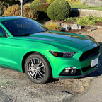 2015-2017 Ford Mustang S550 HID-Type LED Sequential Turn Signal Projector Headlights (Glossy Black Housing / Smoked Lens)