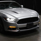 2015-2017 Ford Mustang S550 / 2018-2020 Mustang Shelby LED Strip Xenon HID Projector Headlight - Driver Side Only (Matte Black Housing / Clear Lens)
