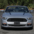 2015-2017 Ford Mustang S550 / 2018-2020 Mustang Shelby LED Strip Xenon HID Projector Headlights (Matte Black Housing / Clear Lens)