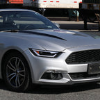 2015-2017 Ford Mustang S550 / 2018-2020 Mustang Shelby LED Bar Xenon HID Projector Headlights (Matte Black Housing / Clear Lens)