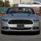 2015-2017 Ford Mustang S550 / 2018-2020 Mustang Shelby LED Bar Xenon HID Projector Headlights (Matte Black Housing / Clear Lens)