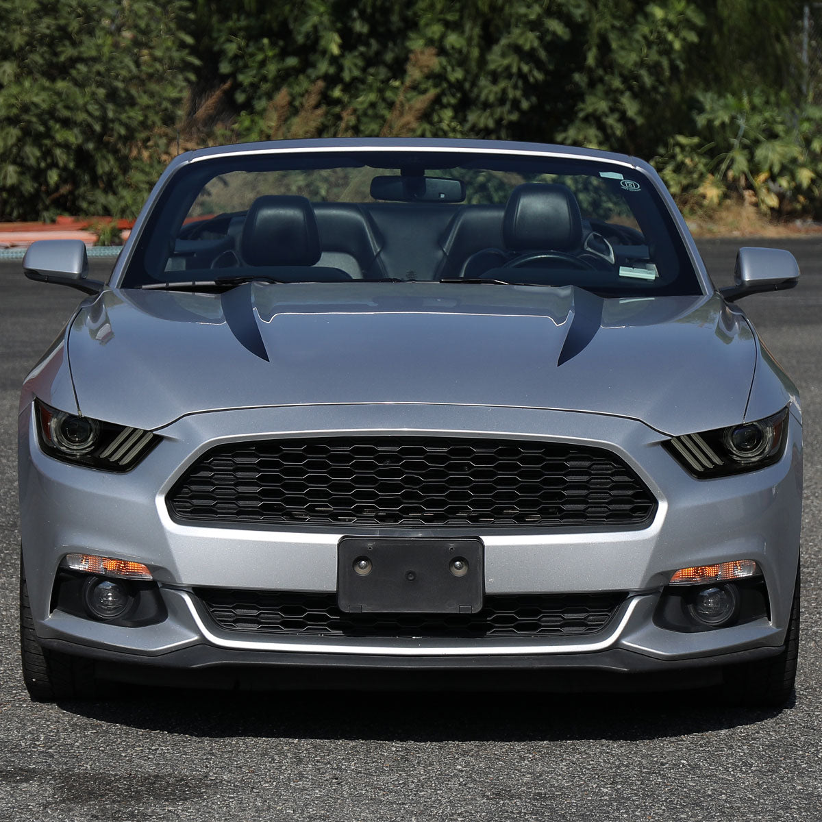 2015-2017 Ford Mustang S550 / 2018-2020 Mustang Shelby LED Strip Xenon HID Projector Headlights (Black Housing / Smoked Lens)