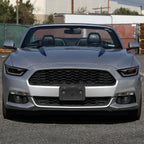 2015-2017 Ford Mustang S550 / 2018-2020 Mustang Shelby LED Bar Xenon HID Projector Headlights (Black Housing / Smoked Lens)