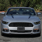 2015-2017 Ford Mustang S550 HID/Xenon Switchback Sequential LED Turn Signal Projector Headlights (Matte Black Housing / Smoked Lens)