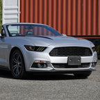 2015-2017 Ford Mustang S550 HID/Xenon Switchback Sequential LED Turn Signal Projector Headlights (Matte Black Housing / Smoked Lens)