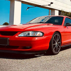 1994-1998 Ford Mustang SN95 Dual Halo Projector Headlights (Chrome Housing / Clear Lens)