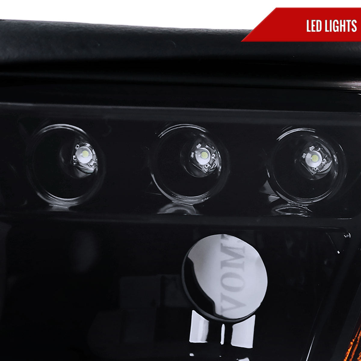 1994-1998 Ford Mustang SN95 Dual Halo V2 Projector Headlights (Glossy Black Housing / Smoked Lens)