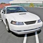 1999-2004 Ford Mustang New Edge Dual Halo Projector Headlights (Chrome Housing / Clear Lens)