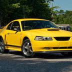 1999-2004 Ford Mustang New Edge Dual Halo Projector Headlights (Chrome Housing / Clear Lens)