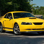 1999-2004 Ford Mustang New Edge Dual Halo Projector Headlights (Jet Black Housing / Clear Lens)