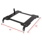 2005-2014 Ford Mustang S197 Tensile Steel Racing Seat Mounting Brackets - 2PCS (19" x 18")