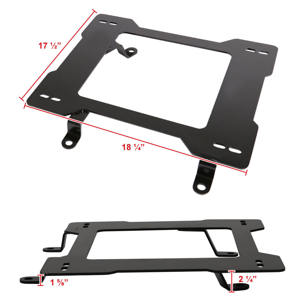 1979-1998 Ford Mustang Tensile Steel Racing Seat Mounting Brackets - 2PCS