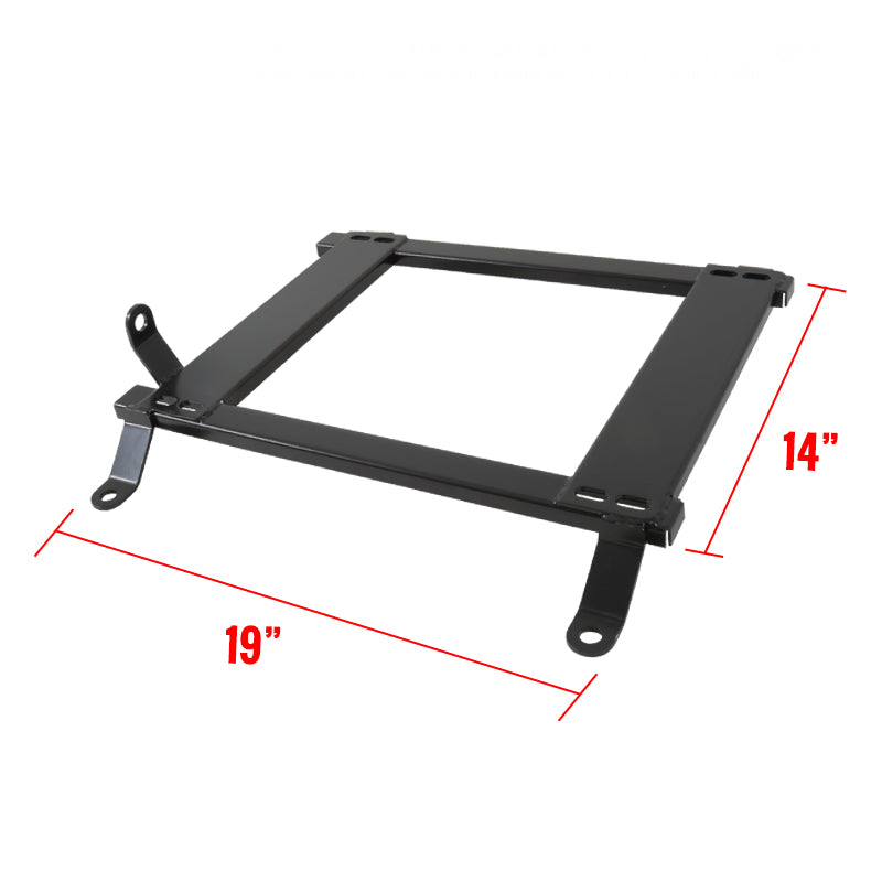 2005-2014 Ford Mustang S197 Tensile Steel Racing Seat Mounting Brackets - 2PCS (19" x 14")