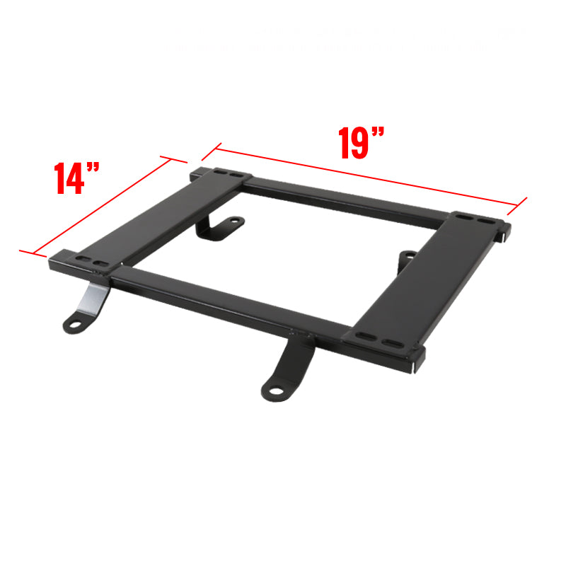 1979-1998 Ford Mustang Tensile Steel Racing Seat Mounting Brackets - 2PCS (19" x 14")