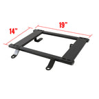 1979-1998 Ford Mustang Tensile Steel Racing Seat Mounting Brackets - 2PCS (19" x 14")