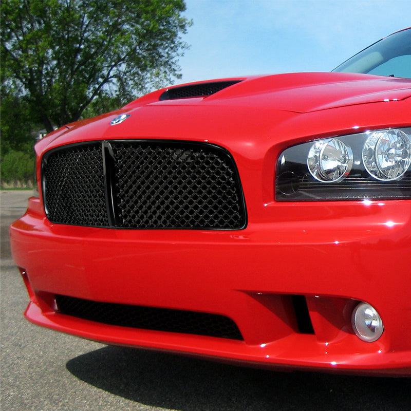 2005-2010 Dodge Charger LX Black ABS Front Hood Grille