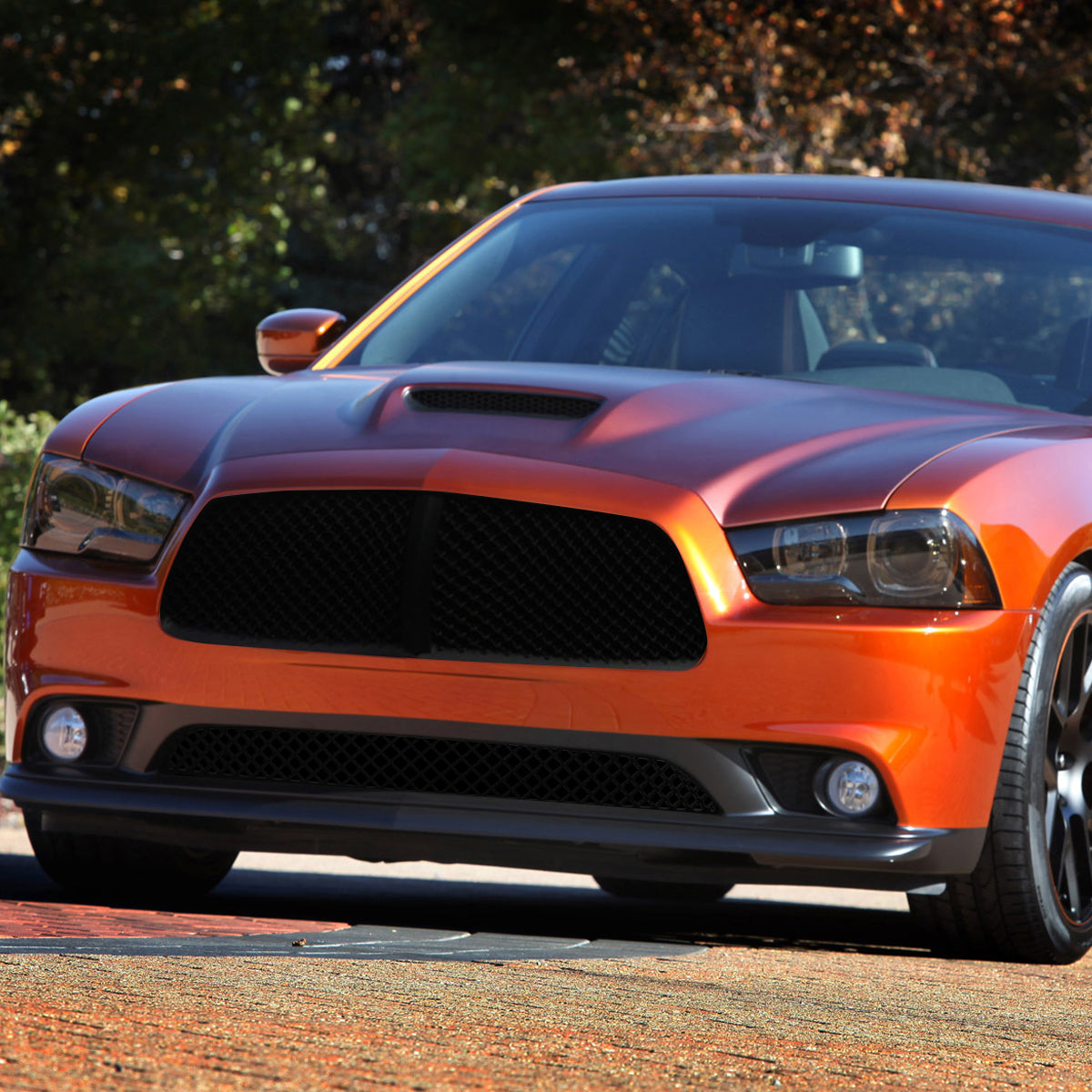 2011-2014 Dodge Charger LD Black ABS Front Lower Mesh Grille