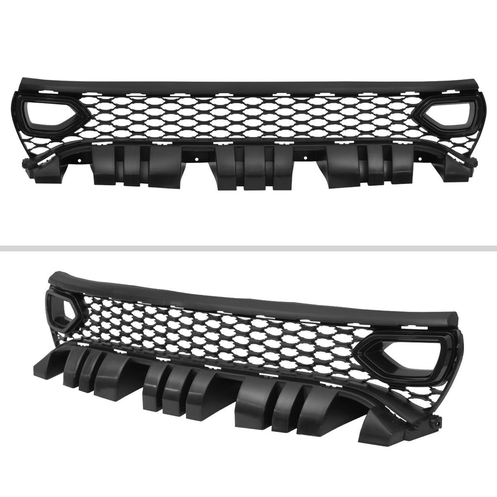 2015-2023 Dodge Charger LD SRT/RT/GT/Scat Pack Black Dual Snorkel Front Upper Grille