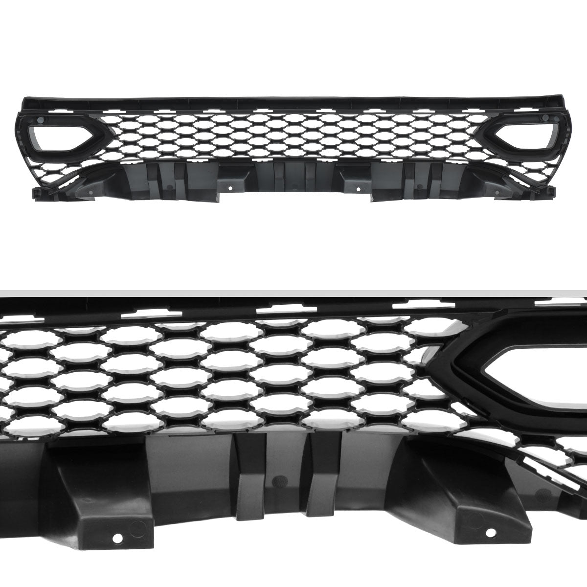 2015-2023 Dodge Charger LD SRT/RT/GT/Scat Pack Black Dual Snorkel Front Upper Grille