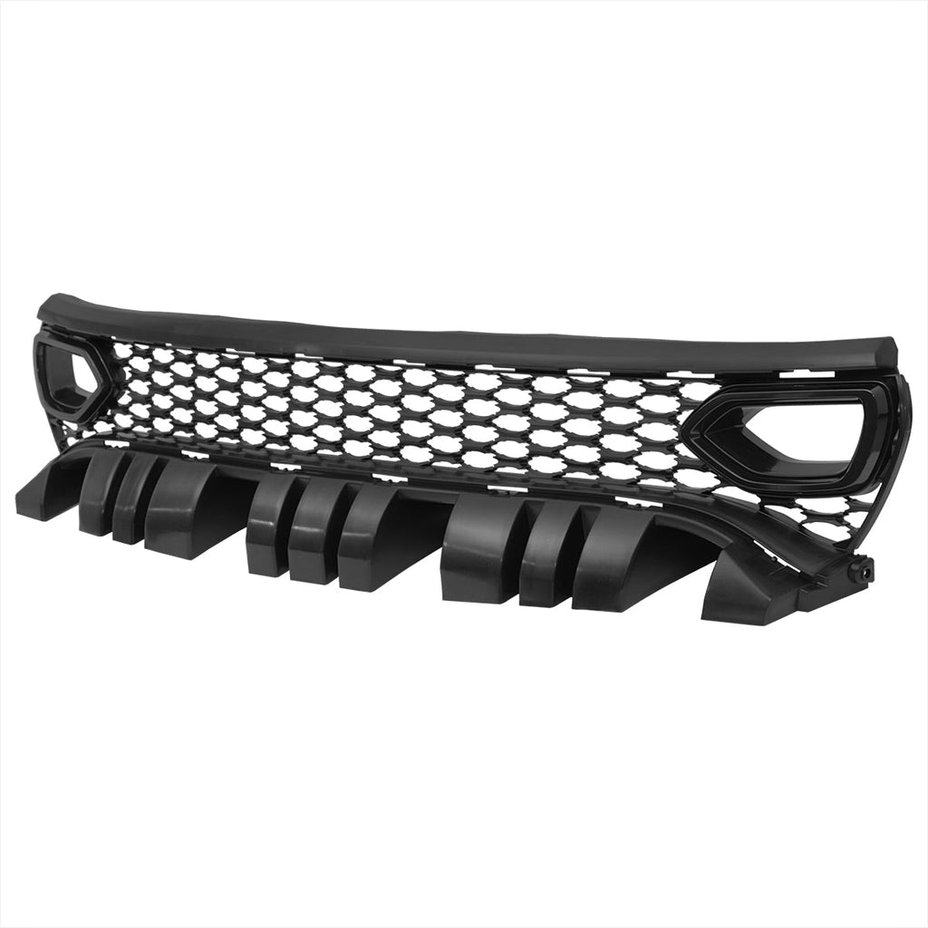 2015-2023 Dodge Charger LD SRT/RT/GT/Scat Pack Black Dual Snorkel Front Upper Grille