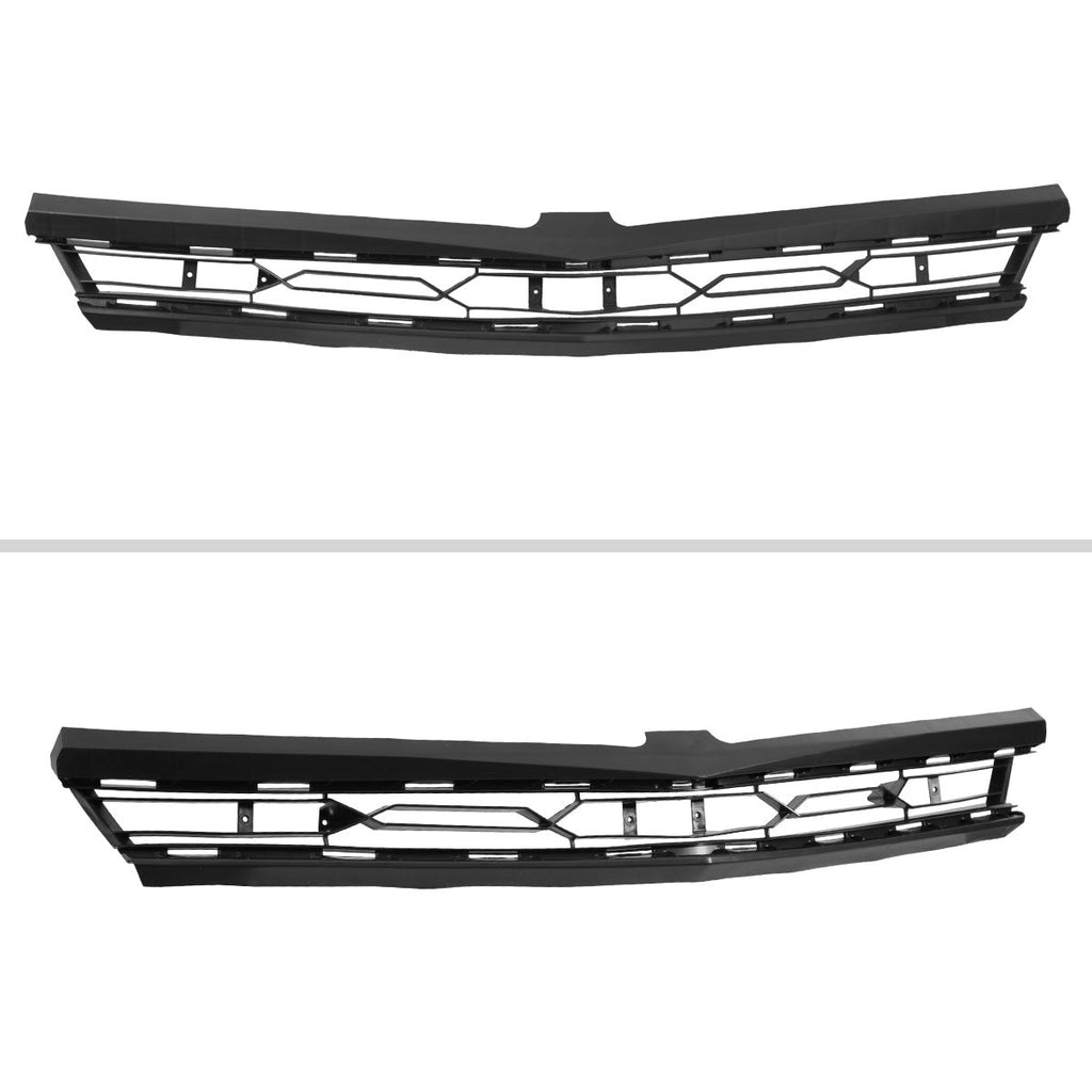 2016-2018 Chevrolet Camaro 6th Gen / 2019-2022 Camaro ZL1 Black Front Upper Bumper Hood Grille