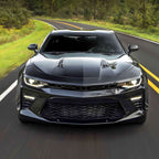 2016-2018 Chevrolet Camaro 6th Gen / 2019-2022 Camaro ZL1 Black Front Upper Bumper Hood Grille