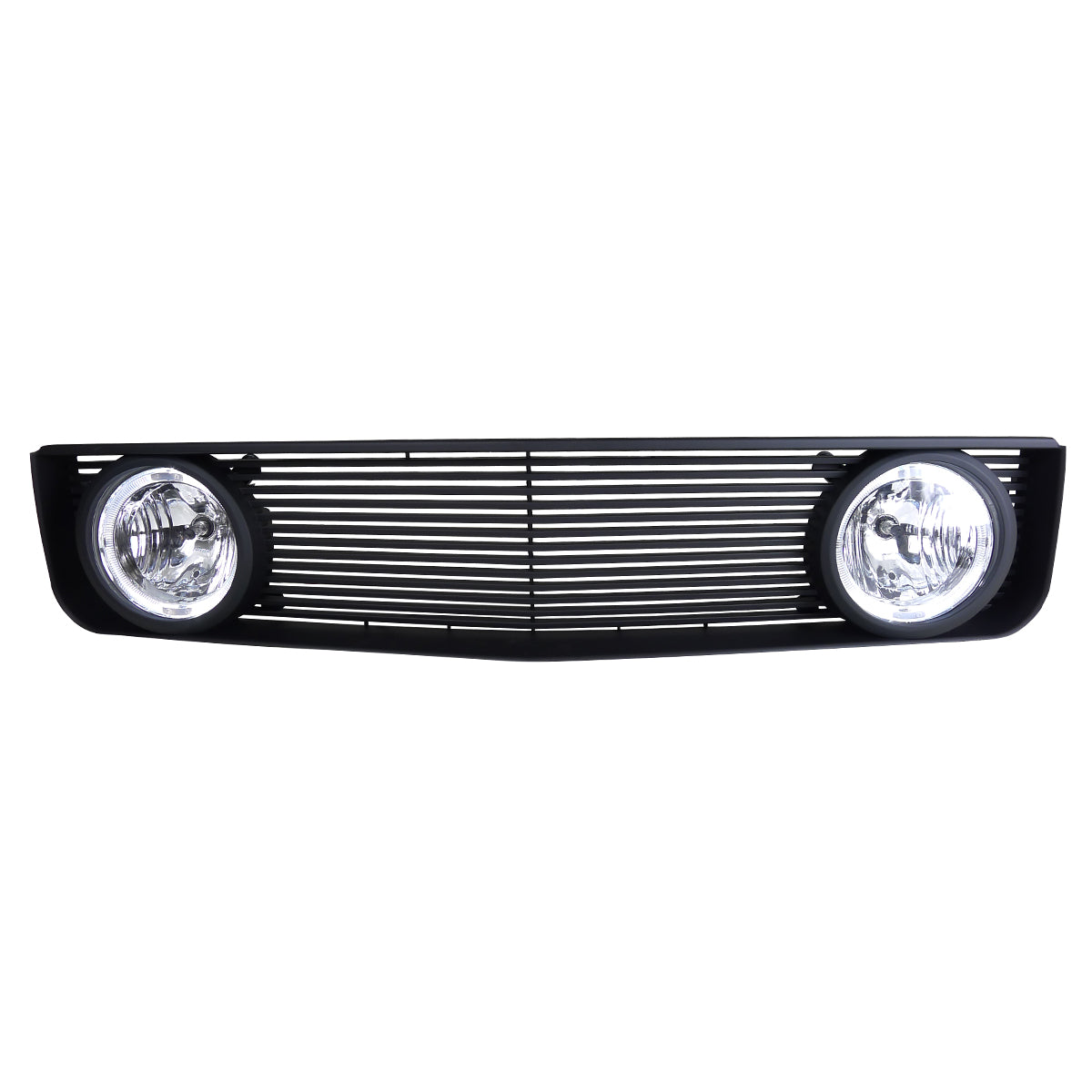 2005-2009 Ford Mustang S197 V6 Black ABS Grille w/ Dual H10 Fog Lights